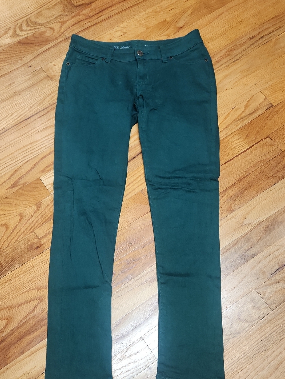 The Limited Emerald Green Jeans, 0, EUC
